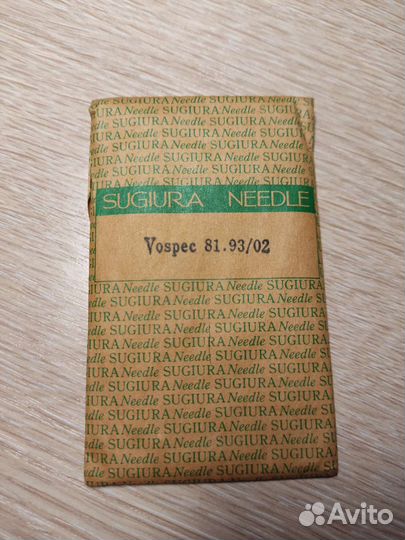 Японские язычковые иглы Sugiura needle vo 81.93/02