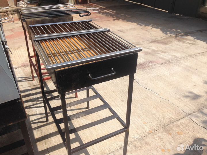 Решетка нерж для жарки мяса на гриле мангале