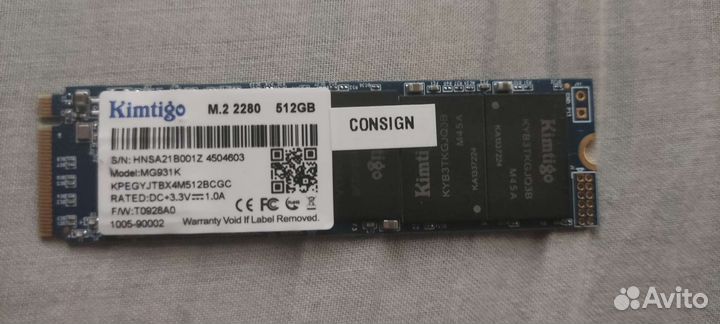 Накопитель SSD на 512мб