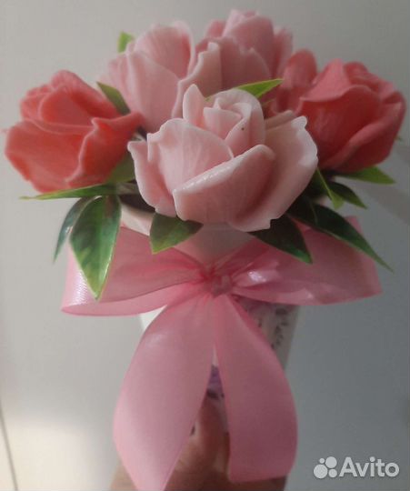 Букет цветов из мыла ручной работы