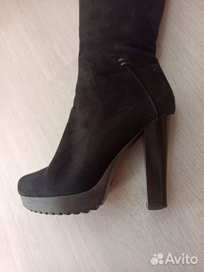 Женские зимние сапоги 37 натуральная замша