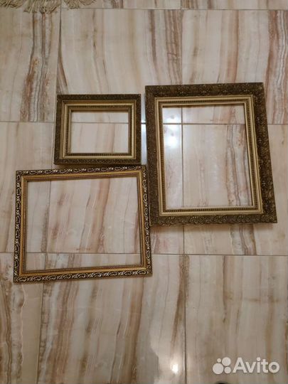 Багетные рамки, дерево, новые,5 шт