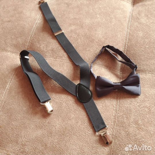 Подтяжки с бабочкой детские