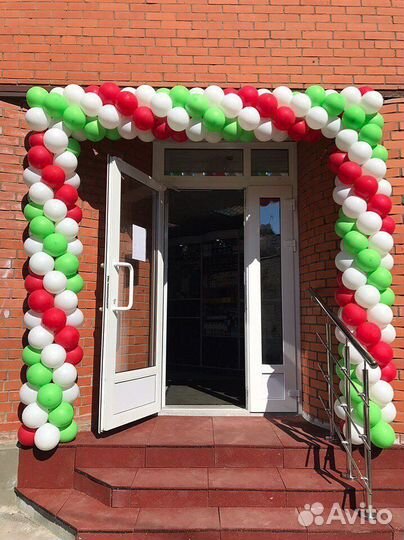 Оформление шарами, арка из шаров, гирлянда из шаро