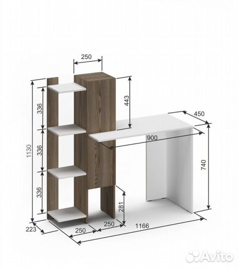 Письменный стол белый бу
