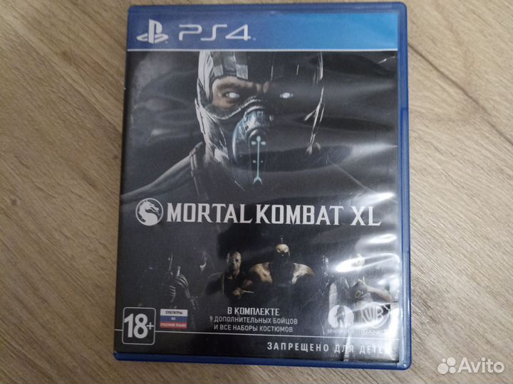 Игровой диск на ps4 mortal kombat XL
