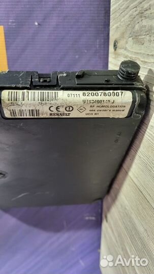 Блок комфорта иммобилайзера Renault scenic 2