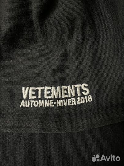 Vetements misplaced hoodie оригинал