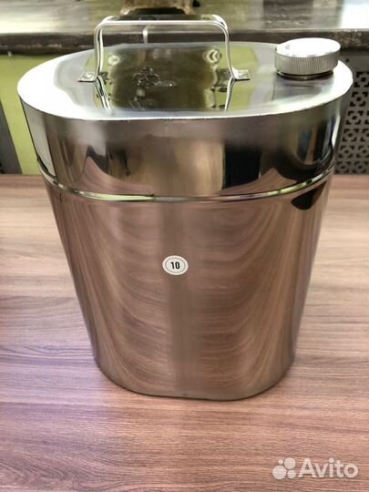 Роза ветров - Канистра из нержавейки 10 л