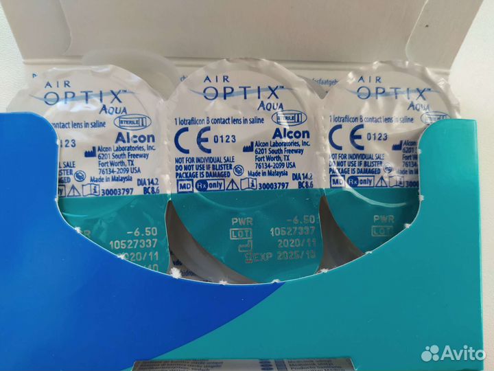 Контактные линзы -6,5