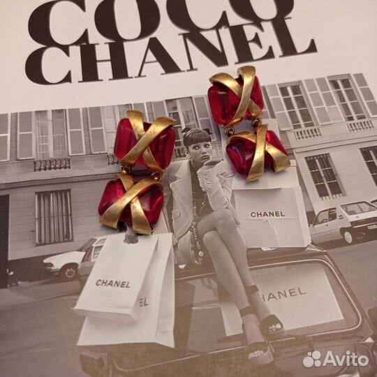 Серьги винтаж Coco Chanel