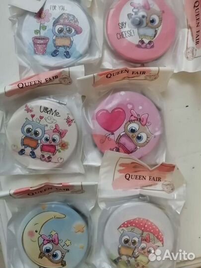 Зеркальце складное, металлическое