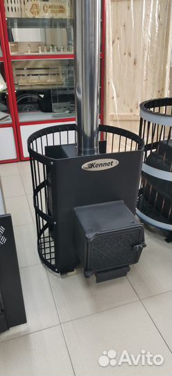 Печь банная с сеткой для камней