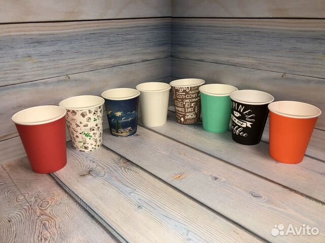 Бумажные стаканы 250мл 50шт