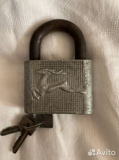 Замок навесной СССР с оленем