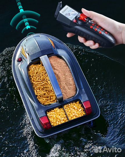 Прикормочный кораблик HJ817 GPS Технология Рыбалки