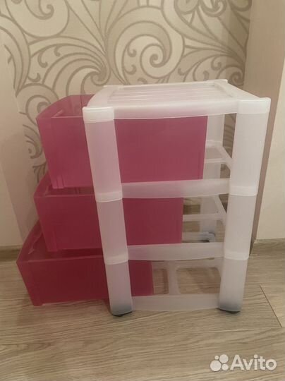 Тумбочка с 3-мя ящиками, детская