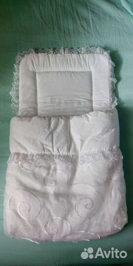 Конверт для новорожденного, с уголком