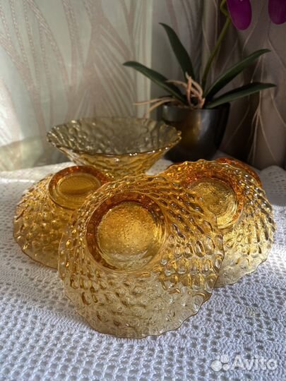 Набор для варенья из карамельного стекла