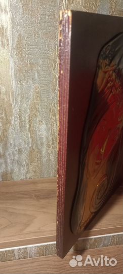 Чеканка медная СССР Девушка