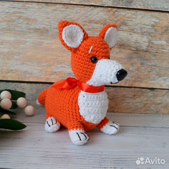 Набор для вязания крючком игрушки Амигуруми корги