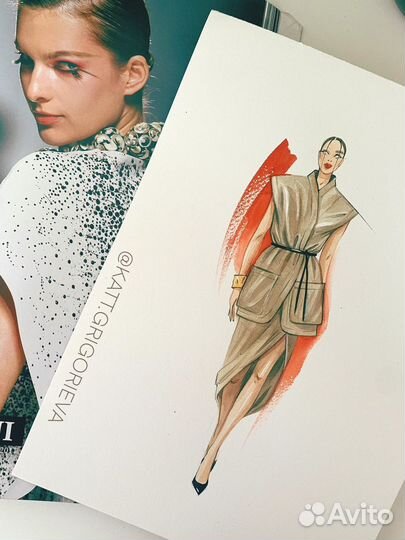 Отрисовка эскизов одежды,fashion иллюстрация