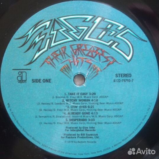 Виниловая пластинка Eagles their greatest hits 197