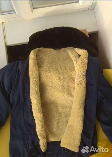 Куртка Пилот шуба мех овчина летчик р-р -54 Торг