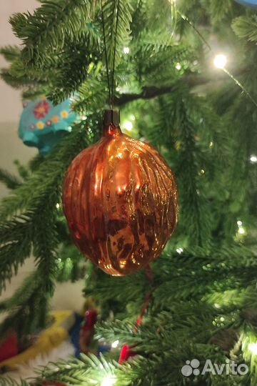 Елочные игрушки СССР орех большой