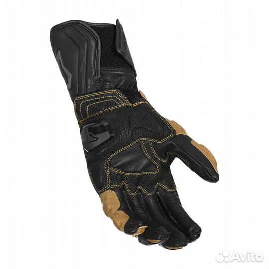 Motorradhandschuhe Macna Power Track Gold Желтый