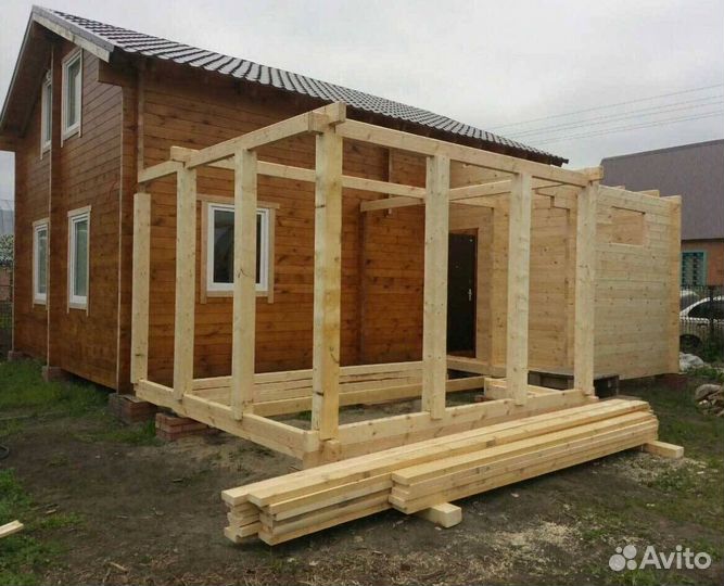 Строительство террас веранд пристроек домов