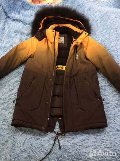 Куртка зимняя подростковая на мальчика 10-14 лет