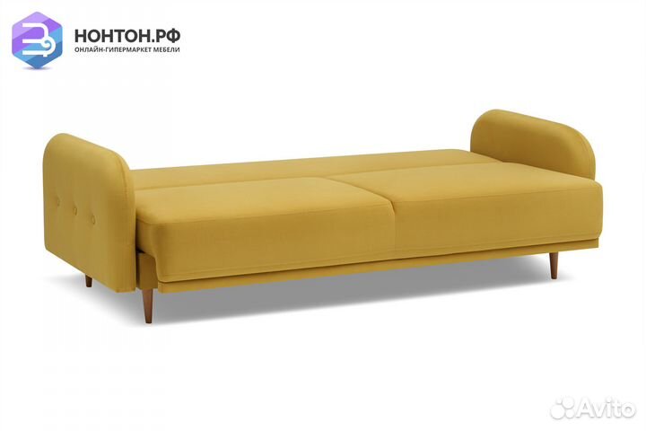 Диван книжка Париж горчичный
