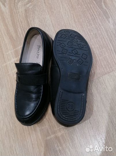 Туфли школьные для мальчика, размер 29, кожа, черн