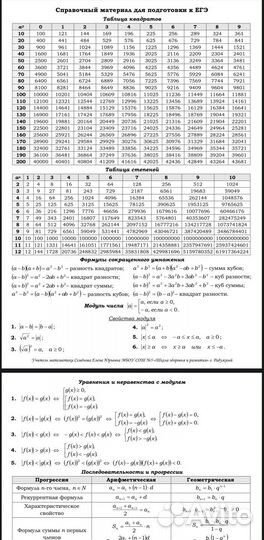 Шпоры для егэ