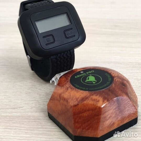 Кнопка вызова официанта и часы пейджер Эконом