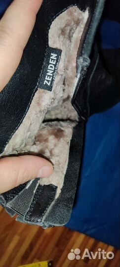 Ботильоны зимние 38р каблук 7см