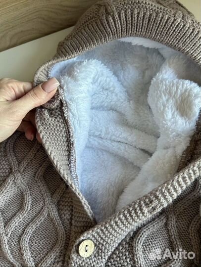 Вязаный комбинезон 62 68