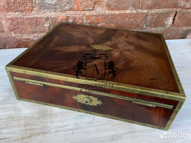 Дорожное бюро, шкатулка 19 век. Антиквариат