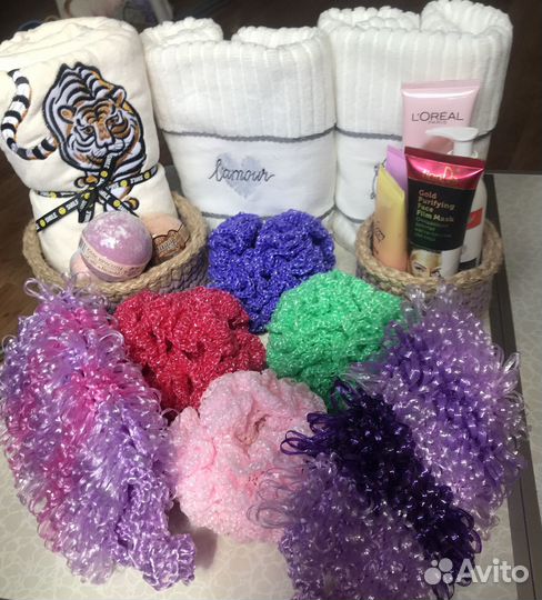 Мочалка вязаная