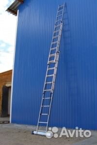 Аренда лестницы стремянки 3-х секционной 9.26м