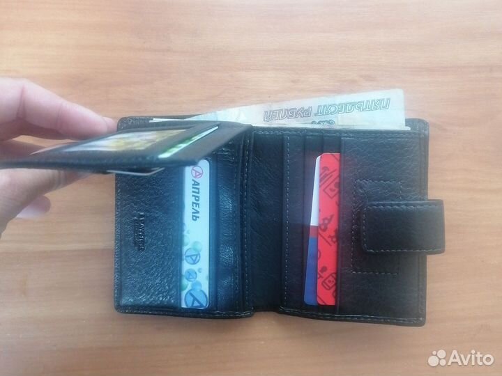 Кошелек мужской кожаный новый
