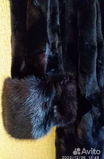 Шуба кролик/стриженная норка/норка
