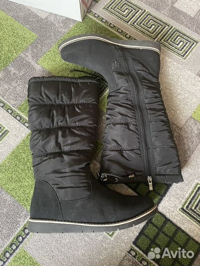 Сапоги женские натуральная кожа, дутики keddo