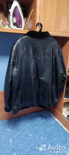 Кожаная дубленка мужская