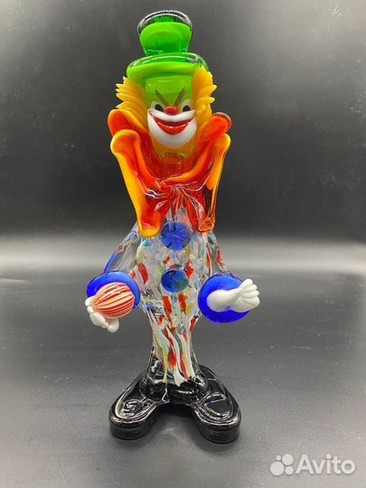 Клоун статуэтка муранское стекло