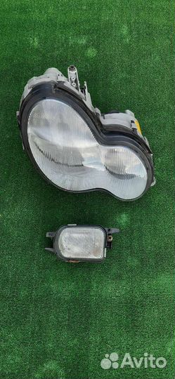 Mercedes фара w203