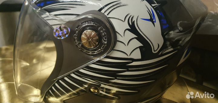 Мотоциклетный шлем размер l новый