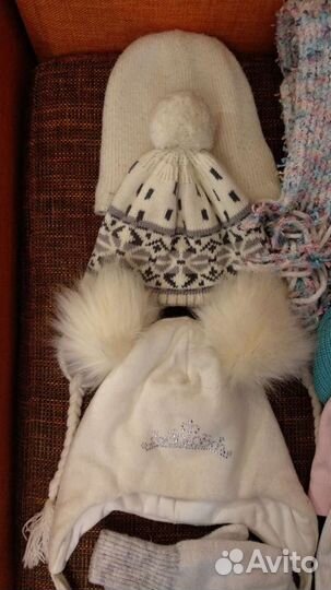 Детские шапки зимние и демисезонные пакетом 52-54