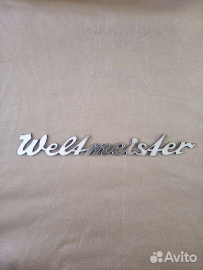 Шильдик Логотип Weltmeister аккордеон баян